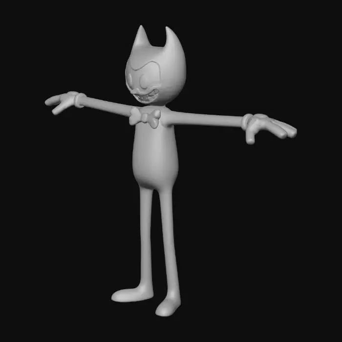 3D model for Grinning Character Scene