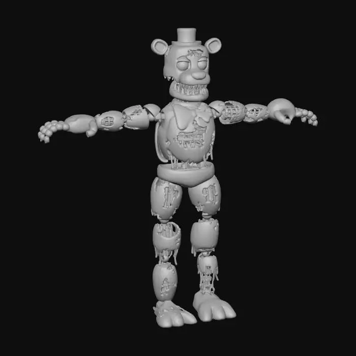 3D model for Deteriorated Animatronic