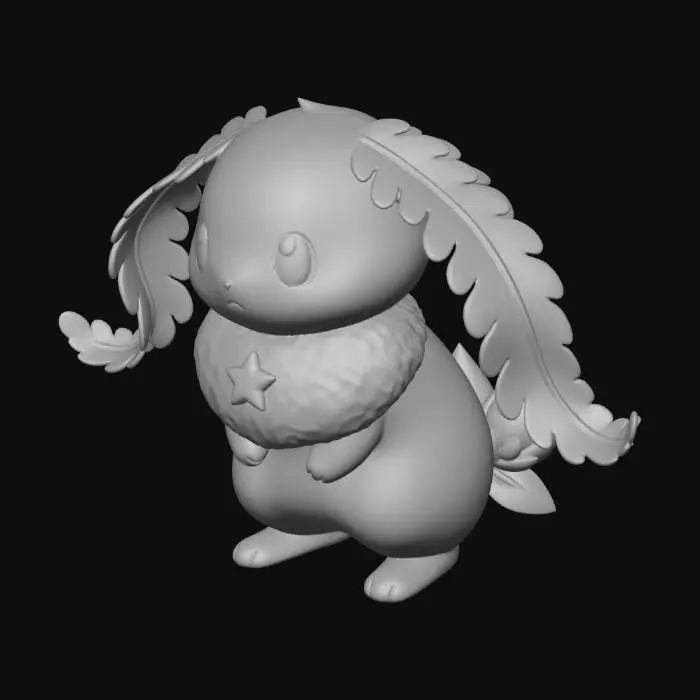 3D model for Green Eared Creature