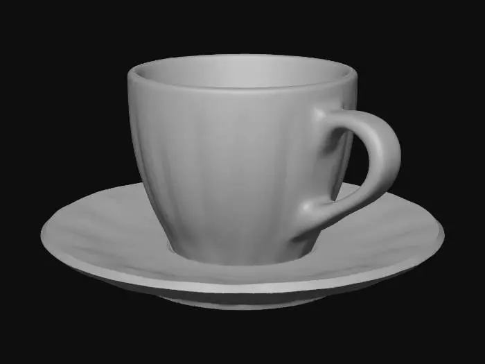 3D model for Beige Cup of Coffee