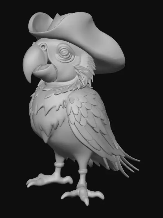 3D model for Pirate Parrot