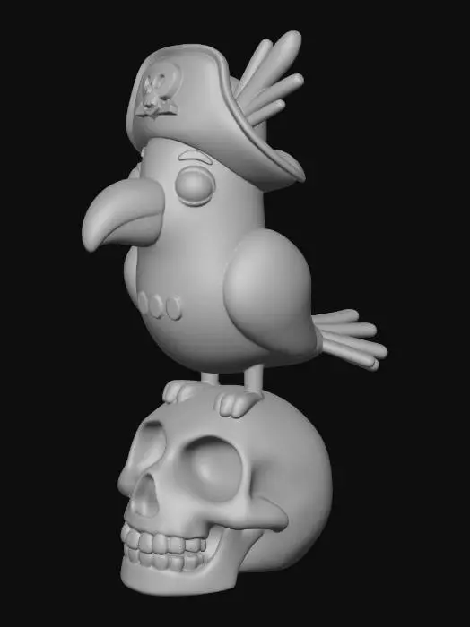 3D model for Pirate Parrot's Perch