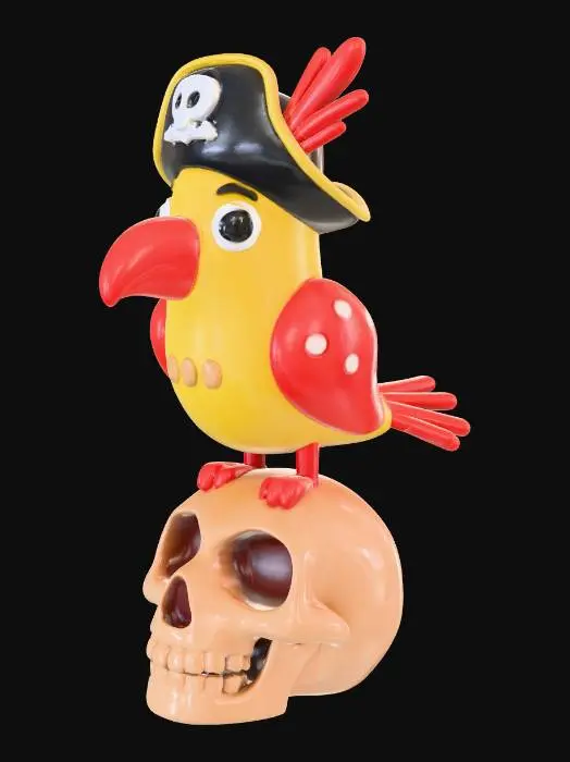 3D model for Pirate Parrot's Perch