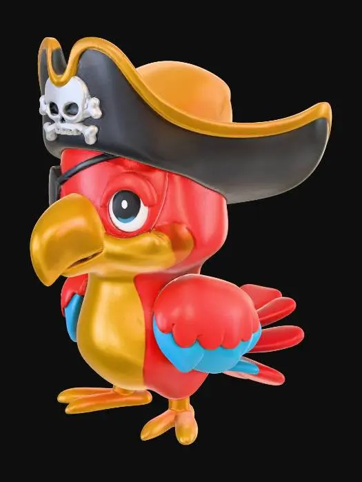 3D model for Pirate Parrot