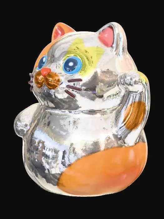 3D model for Glückskatze