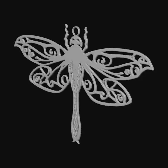 3D model for Golden Filigree Dragonfly