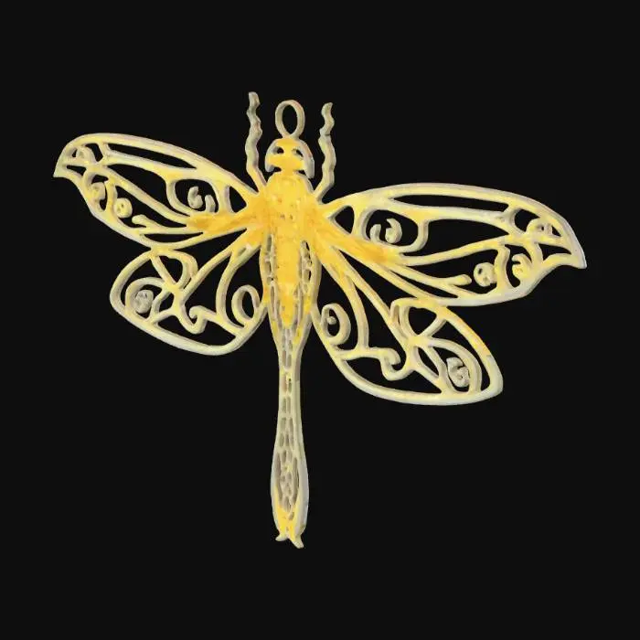 3D model for Golden Filigree Dragonfly