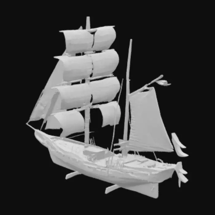 3D model for corvette (sloop of war)