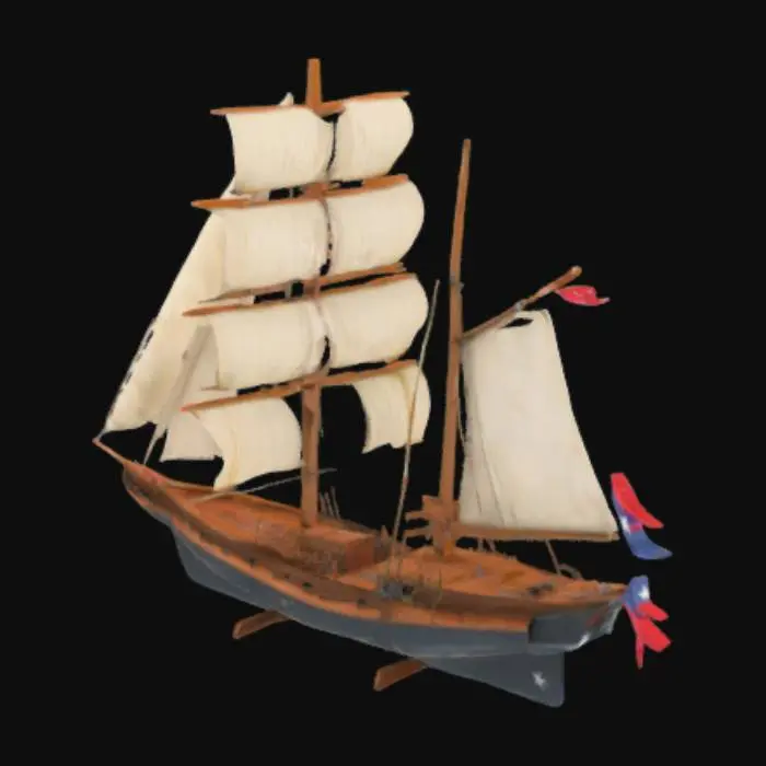 3D model for corvette (sloop of war)