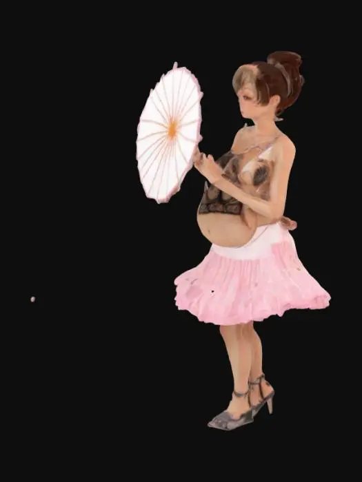 3D model for Pink Parasol Maternity