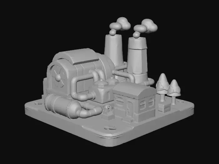 3D model for Industrial Oasis
