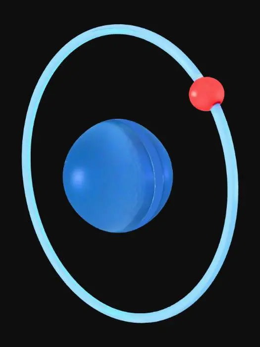 3D model for Atom Model Illustration