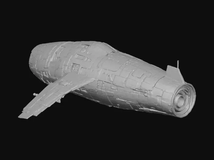 3D model for Wooden Aircraft Sculpture