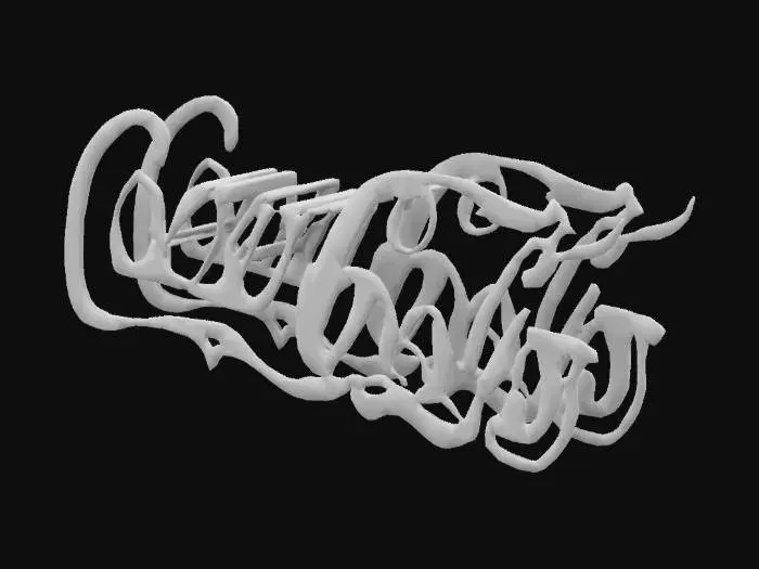 3D model for CocaColaLogo