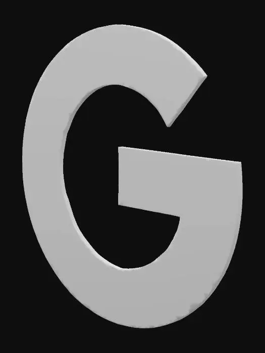 3D model for Google Logo