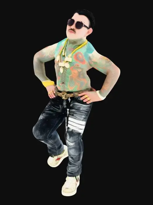 3D model for Tattooed Confidence in the Snow