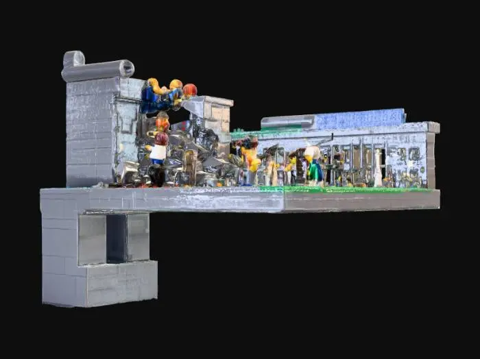 3D model for Berlin Wall in LEGO