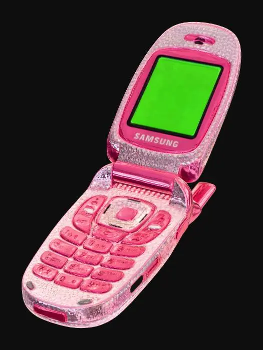 3D model for Pink Glam Flip Phone