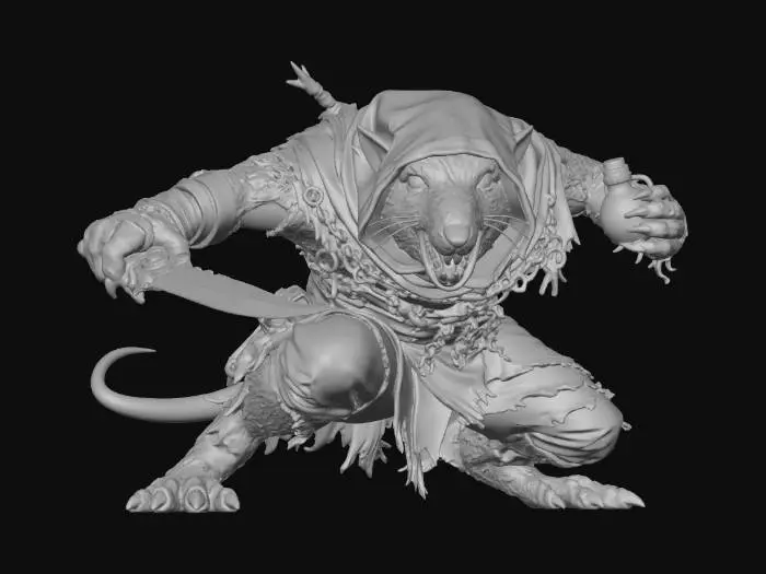 3D model for Wererat