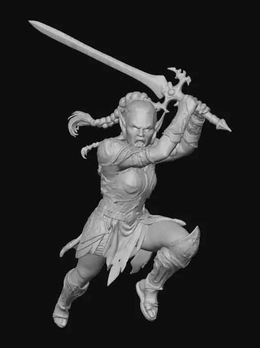 3D model for Female Githyanki