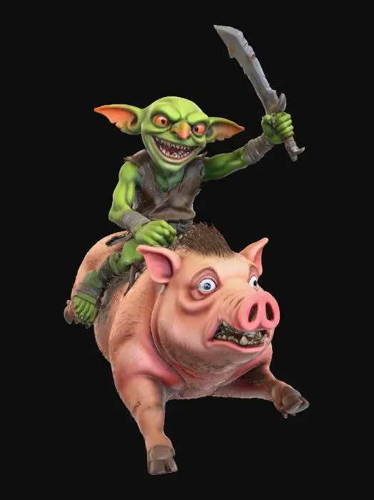 3D model for Goblin Jokcey