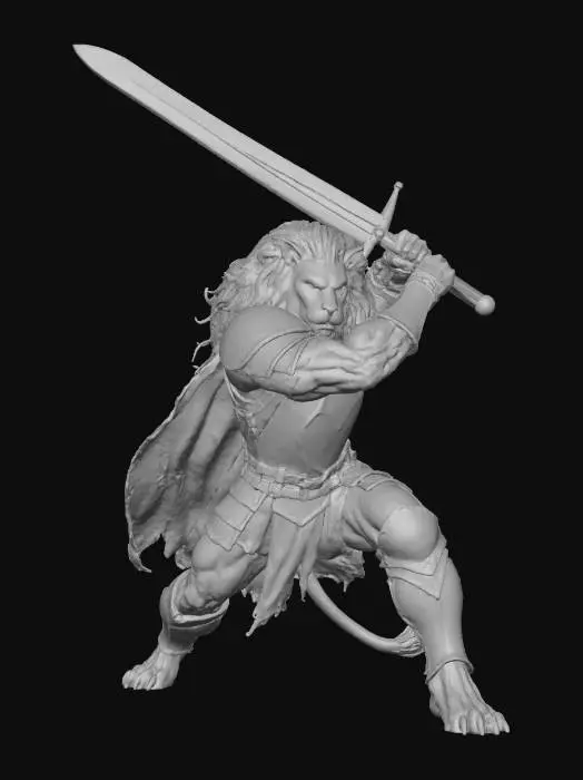 3D model for Leonin Warrior