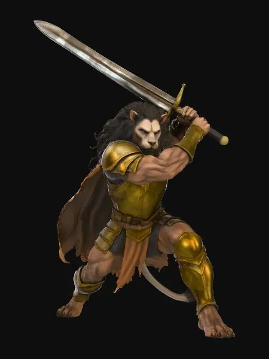3D model for Leonin Warrior
