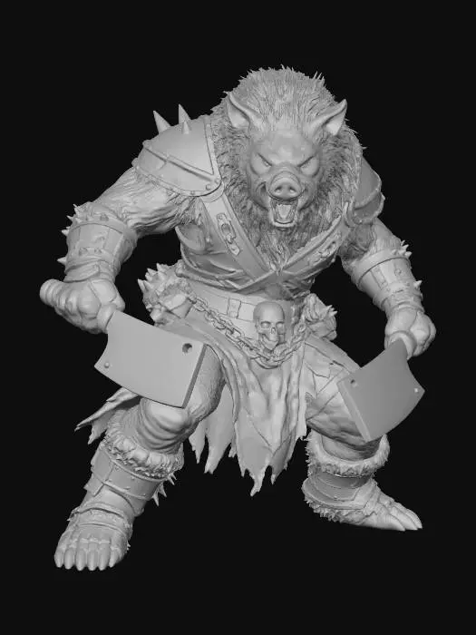 3D model for Wereboar