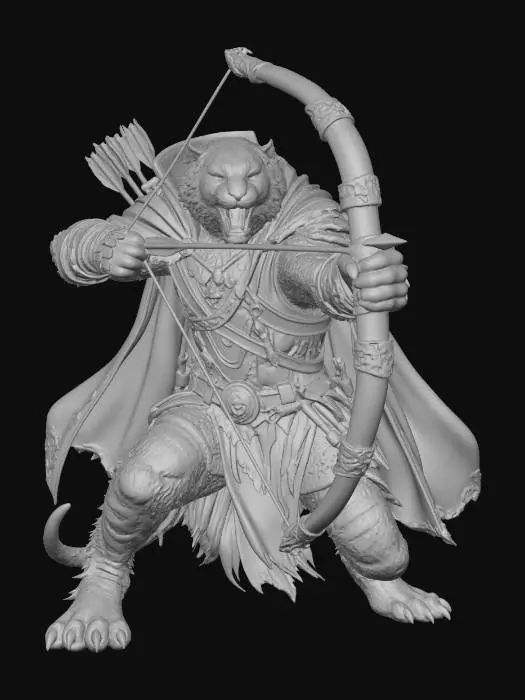 3D model for Weretiger