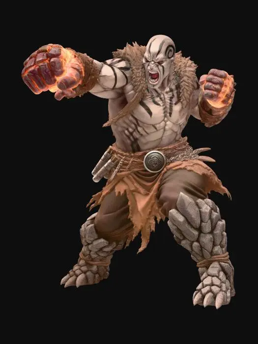 3D model for Goliath Barbarian