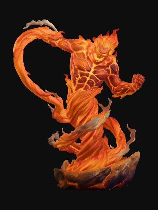 3D model for Fire Elemental