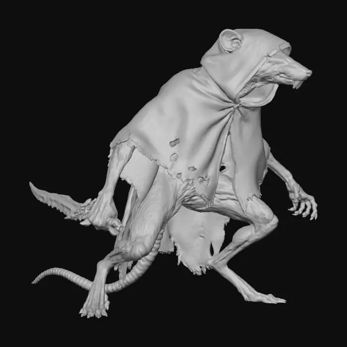 3D model for Wererat