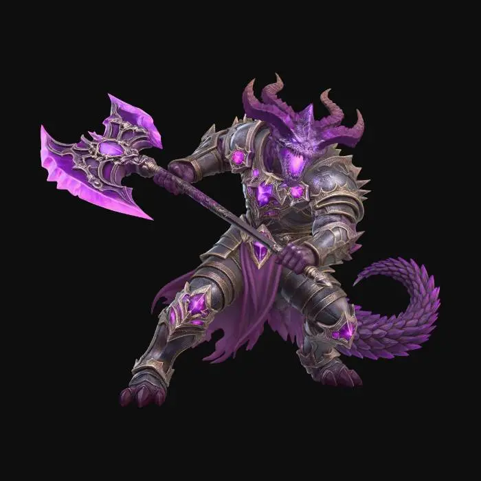 3D model for Dragonborn paladin