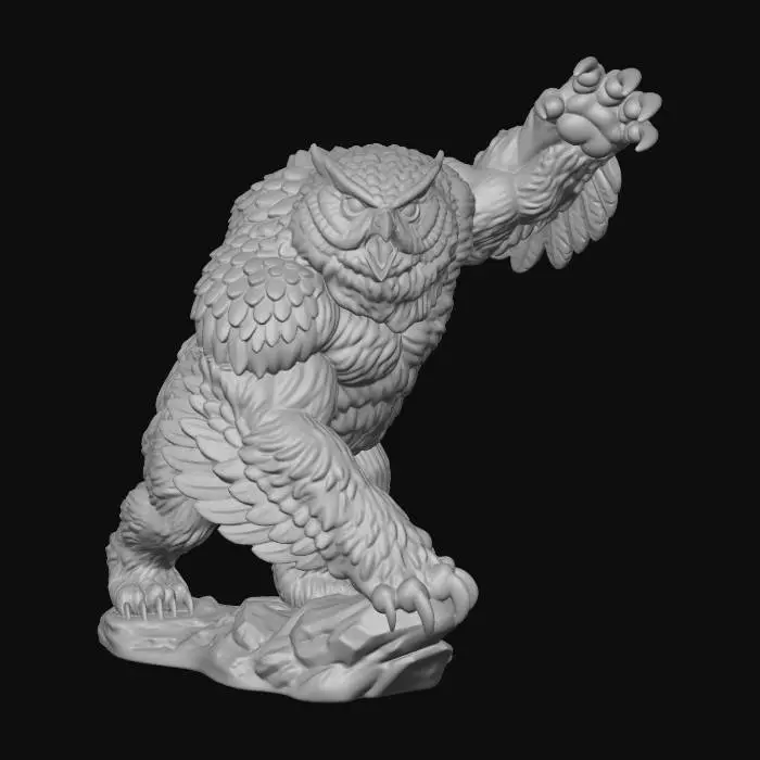 3D model for Enraged Owlbear