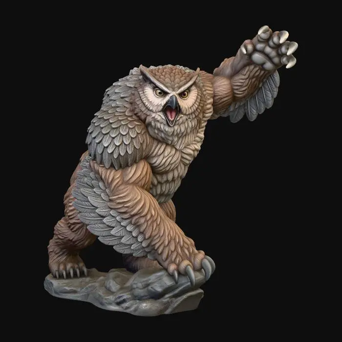 3D model for Enraged Owlbear