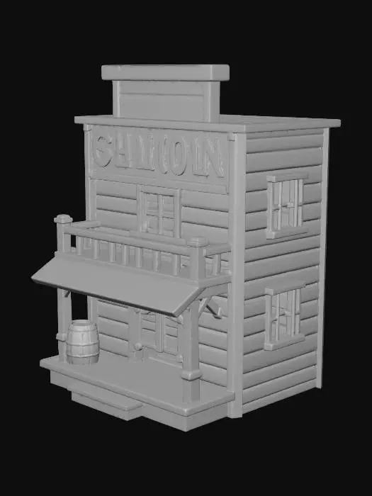 3D model for Western Saloon Scene