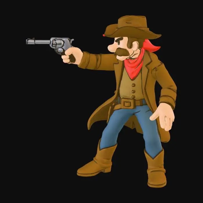 3D model for Cowboy Duelist