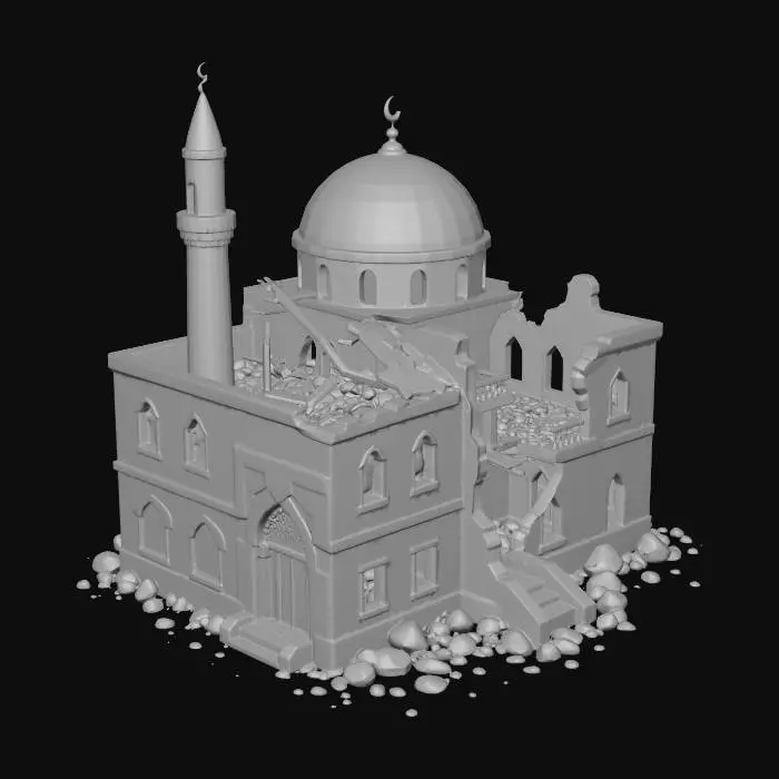 3D model for destroyed mosque