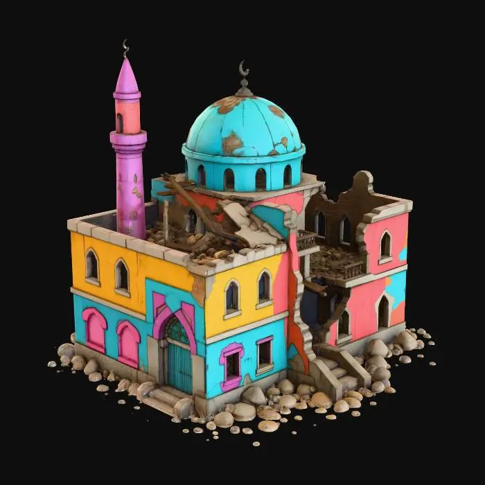 3D model for destroyed mosque