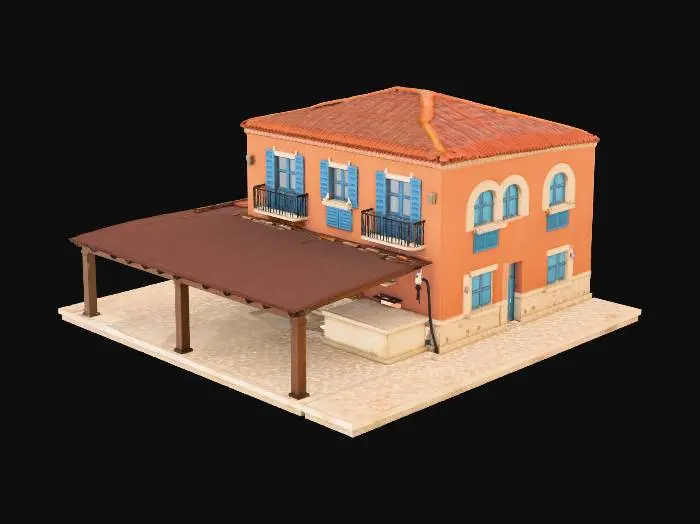 3D model for Mediterranean Villa Exterior