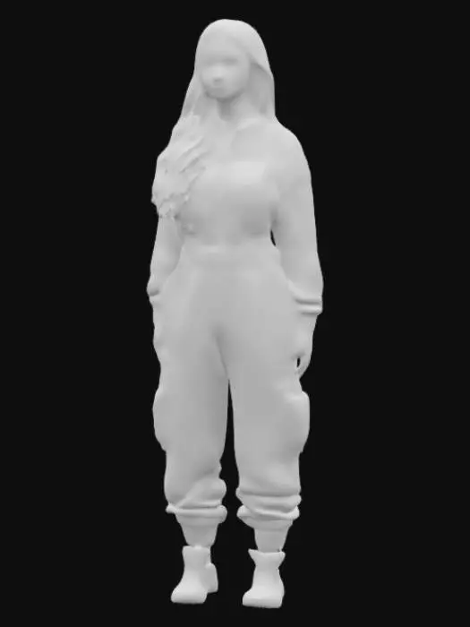 3D model for Explorer in White Jumpsuit