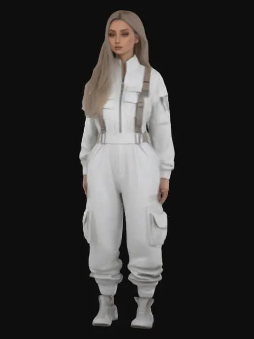 3D model for Explorer in White Jumpsuit