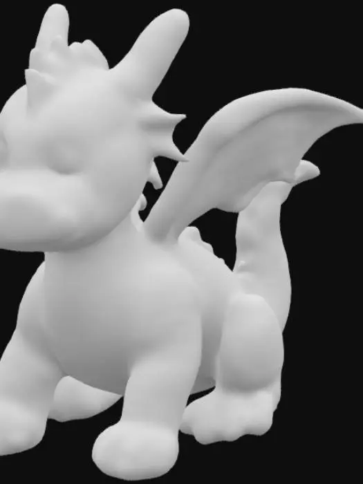 3D model for An embroidery yarn dragon teddy bear, intricate, beautiful design, detailed textile, needlework, high definition, 8k, sharp focus, trending on Artstation, hyperdetailed, photorealistic, kindergarten theme, fantasy, bedroom background, cute, wooly