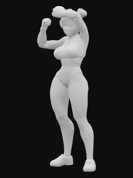 3D model for Chun-Li Stretching