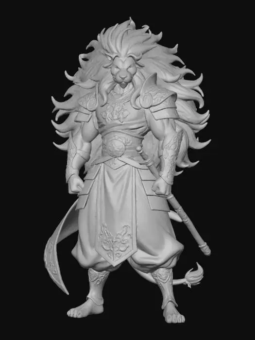 3D model for Lion Warrior Majesty