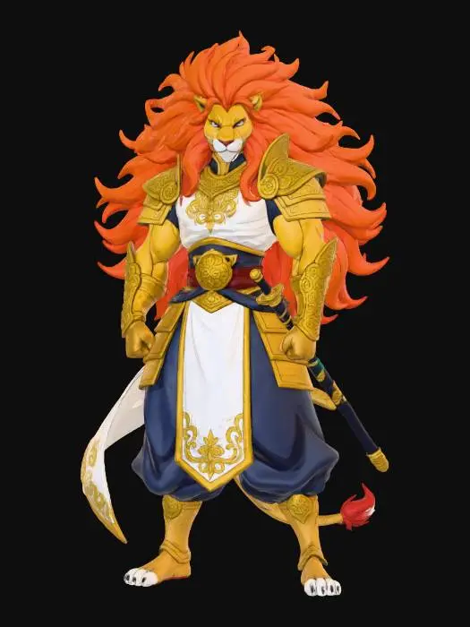 3D model for Lion Warrior Majesty