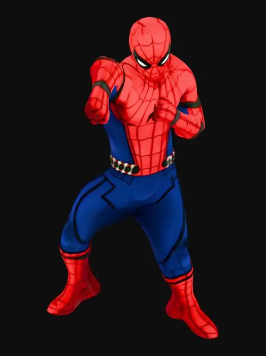 3D model for Superhero Stance