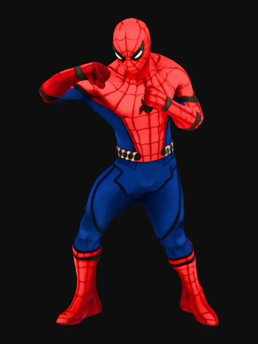 3D model for Superhero Stance