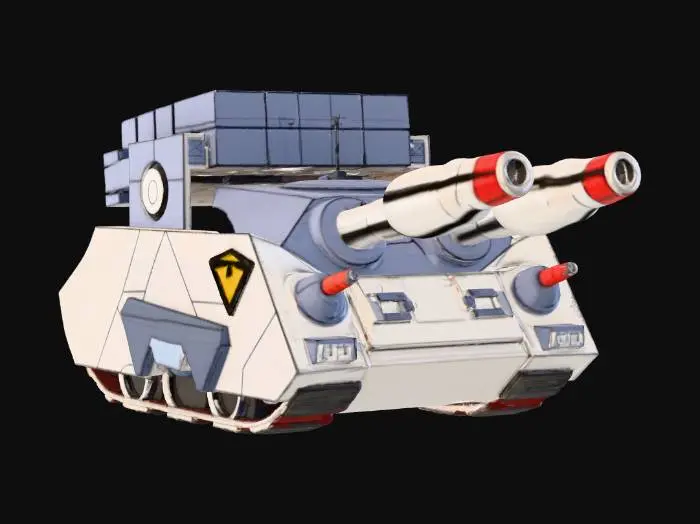 3D model for Twin Cannon Robot Tank