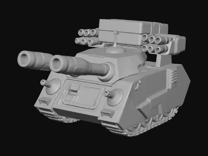 3D model for Twin Cannon Robot Tank